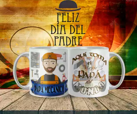 vectores plantilas PAPá,PROFESIONES,MECANICO,